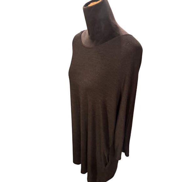 Wilfred Free Oversized Black Knit Tunic Sweater Dress Women's Size Large - Picture 3 of 12